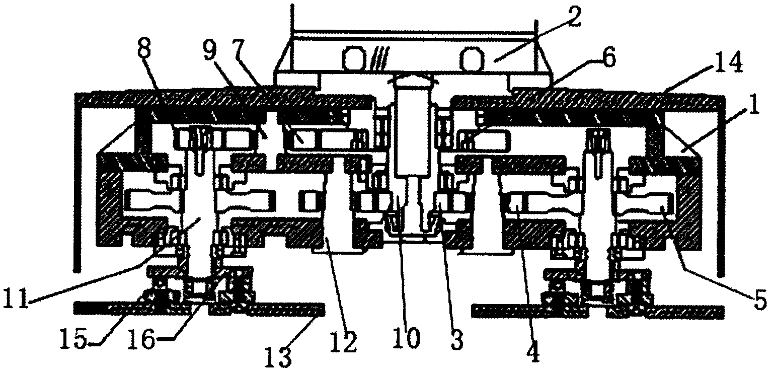 Four-head counter rotating star lapping machine