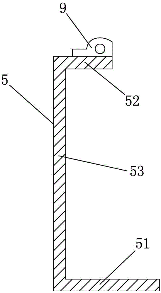 A device for testing a stress state of an e-shaped elastic strip of a railroad fastener