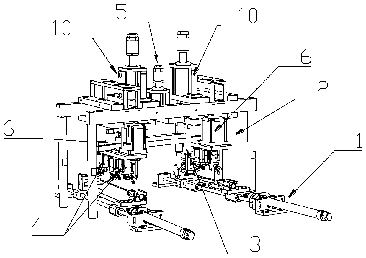 Intermittent ear line welding equipment for mask production