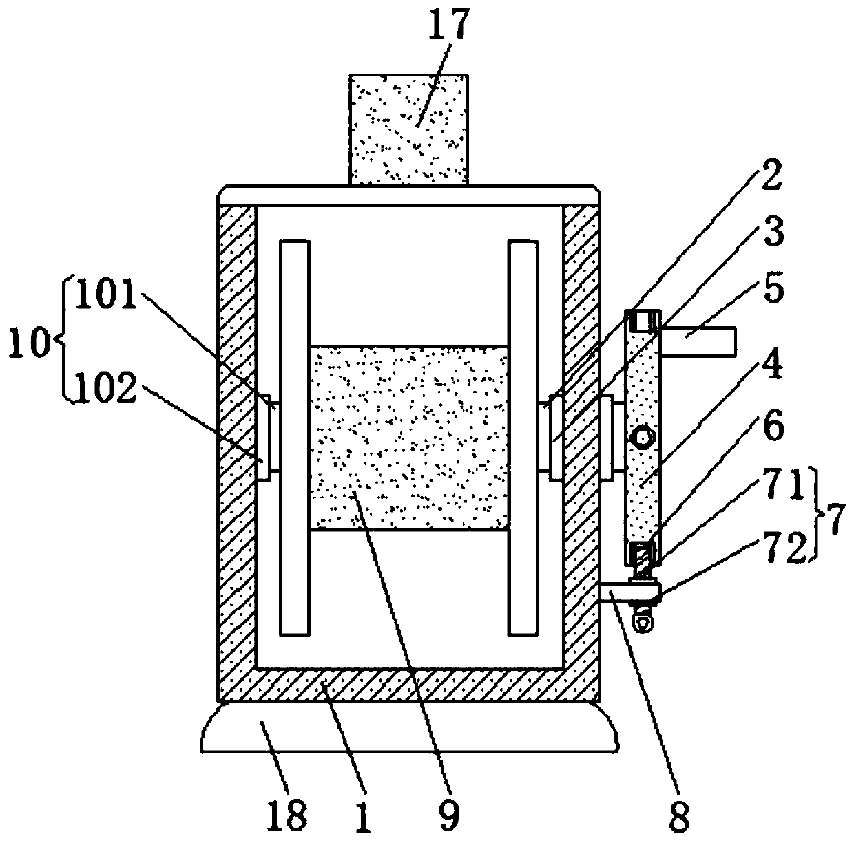 Intelligent frequency control wiring hardness device based on environmental perception