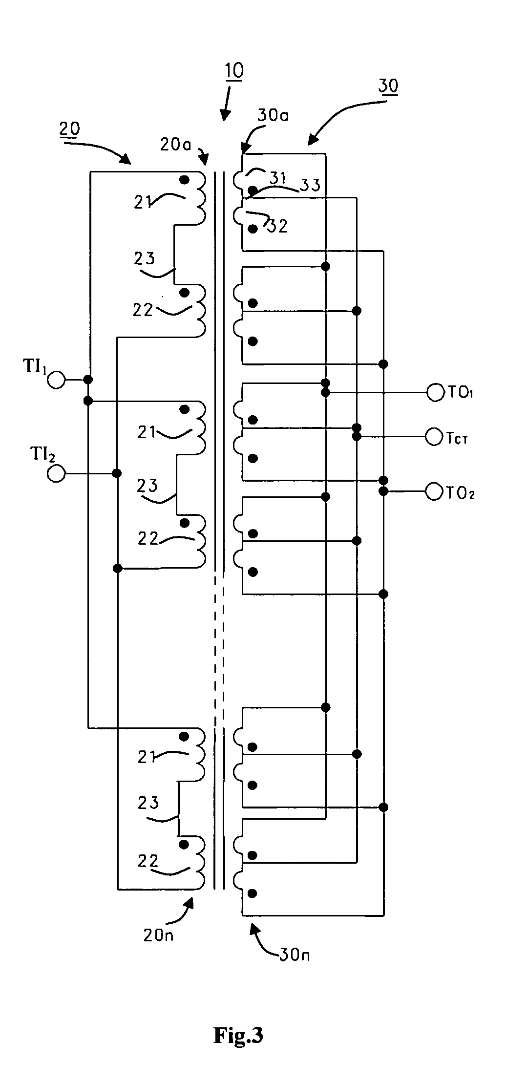 High-current electrical coil, and transformer construction including same