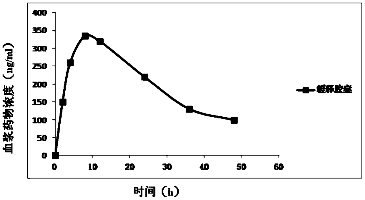 Methosulide sustained-release capsules and preparation method thereof