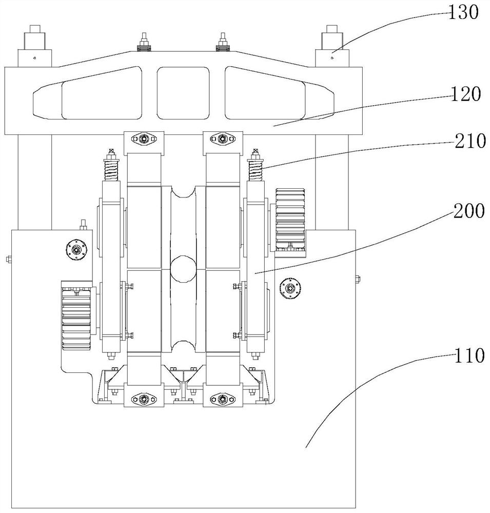 Main rolling mill of two-roller cold rolling mill