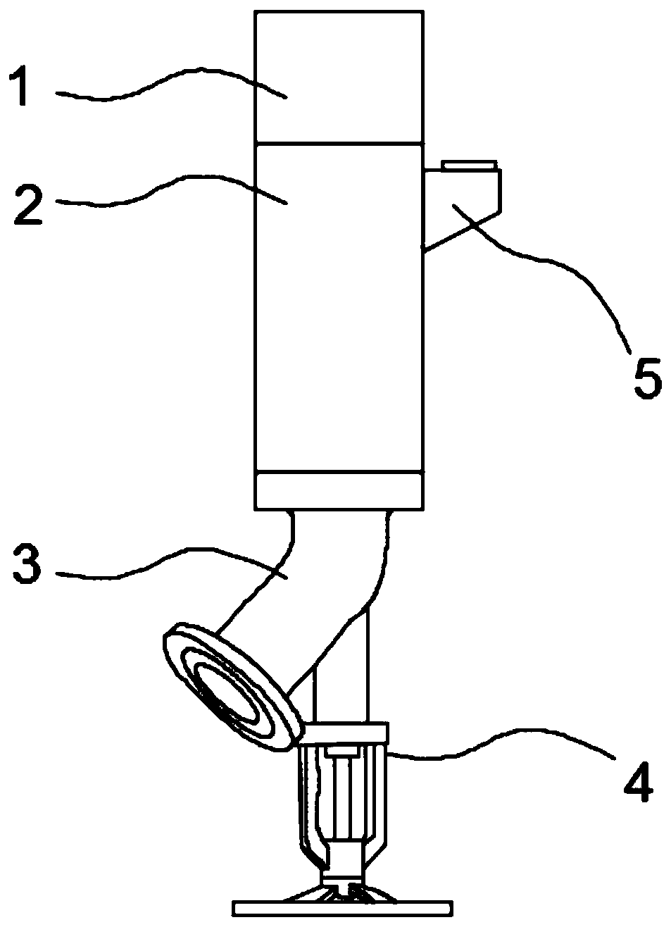 Smashing pipe device for building wood board production and machining equipment