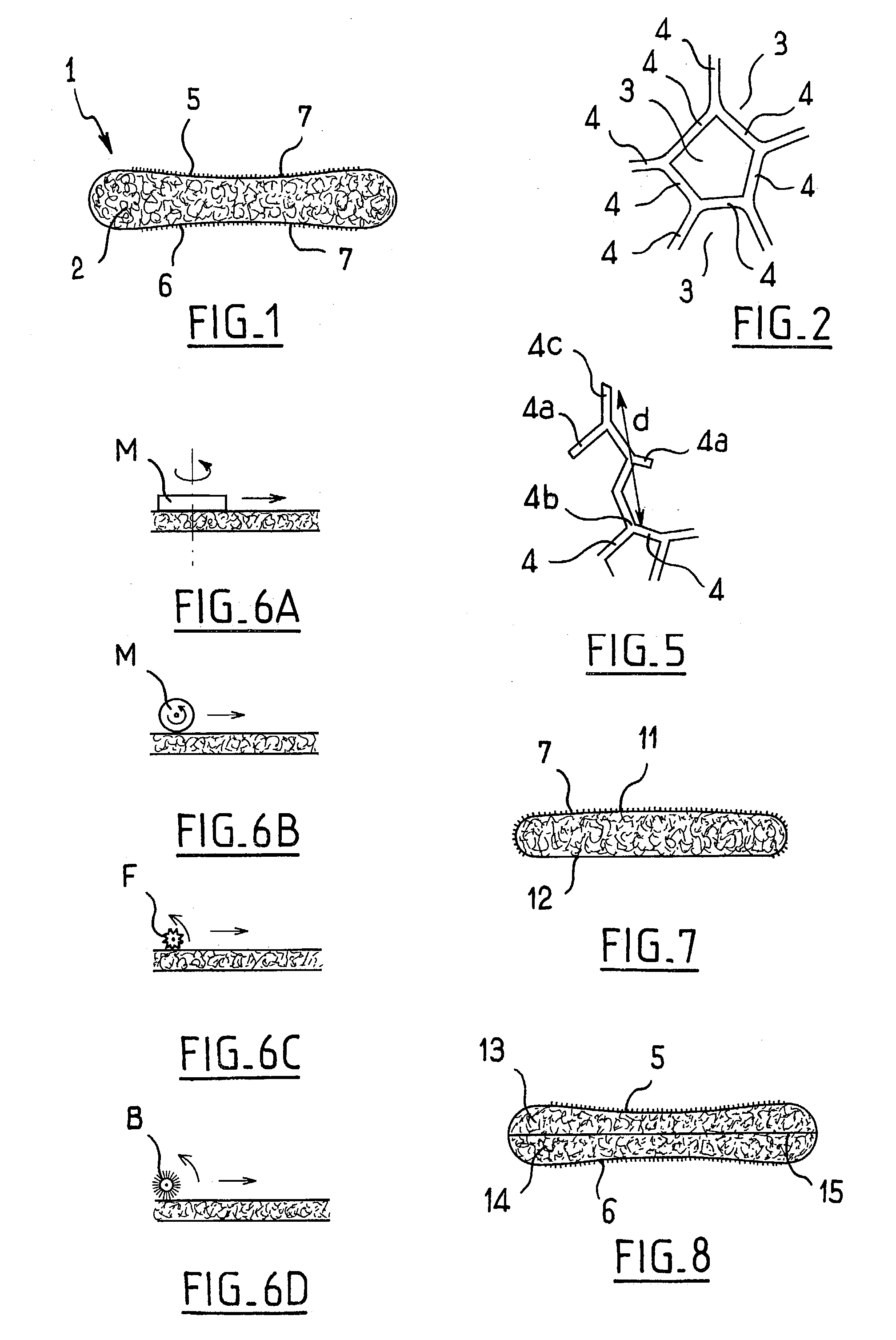 Device for applying a substance, in particular a cosmetic, and its method of manufacture