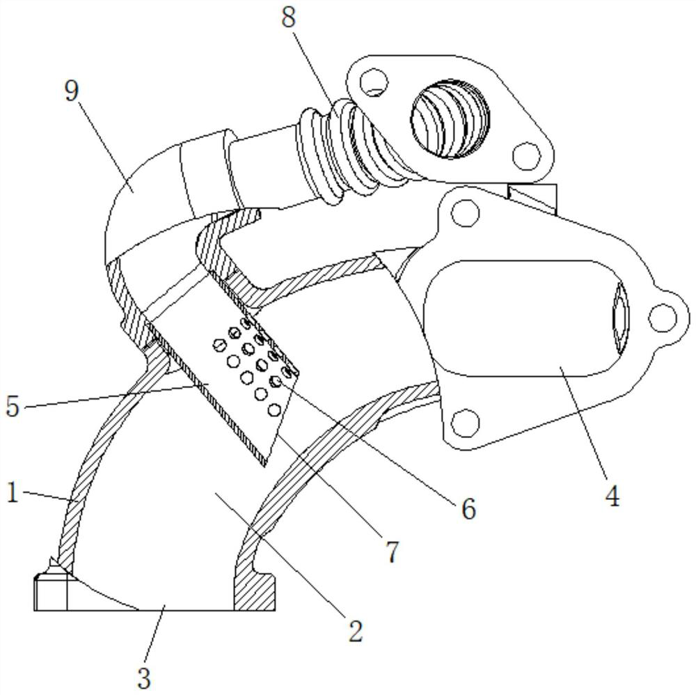 EGR mixer capable of improving mixing uniformity