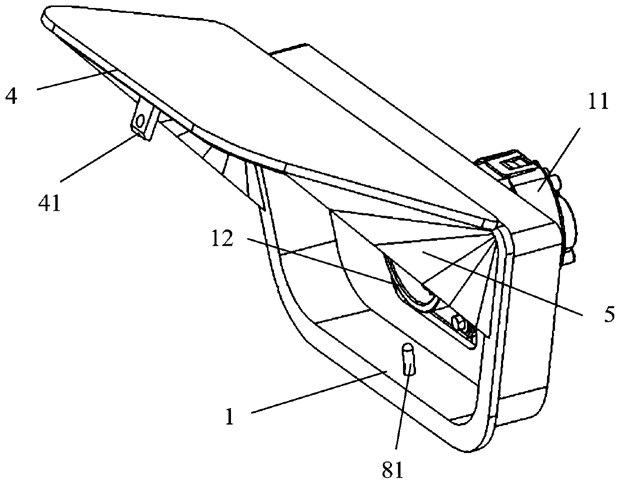 An electric vehicle fast charging port device, application method and electric vehicle