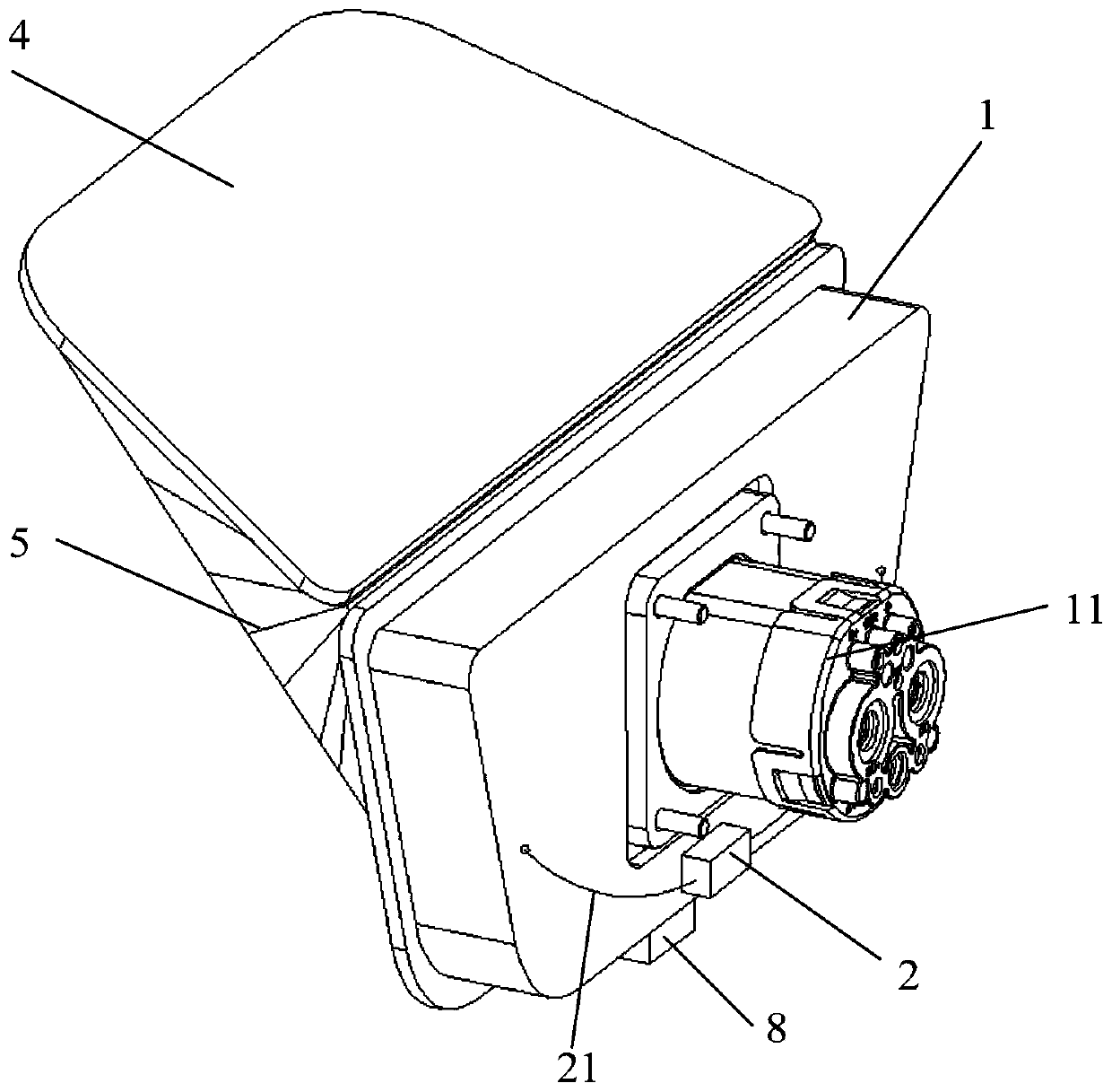 An electric vehicle fast charging port device, application method and electric vehicle