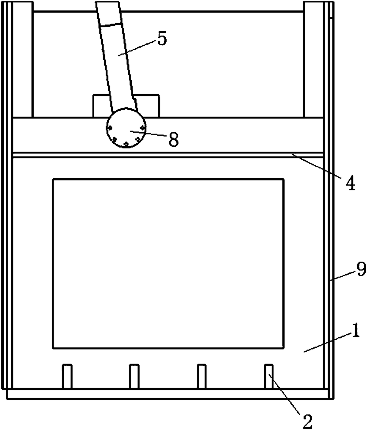 Diamond frame saw hinge fixing supporting device and method