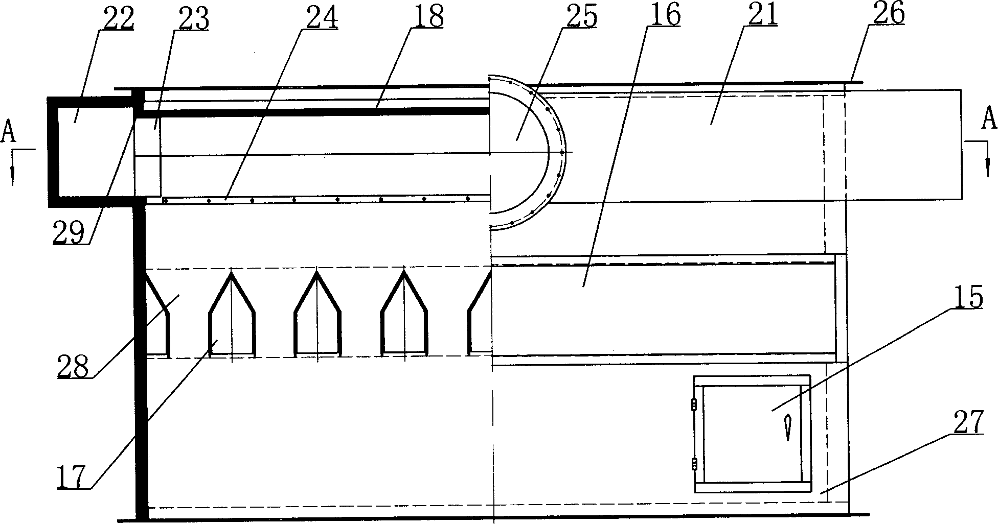 Raw state grain drying apparatus