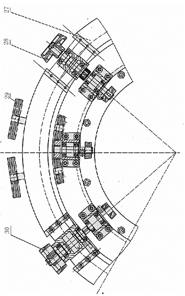 Three-shuttle circular weaving machine for high pressure resistant large-caliber hose fabric