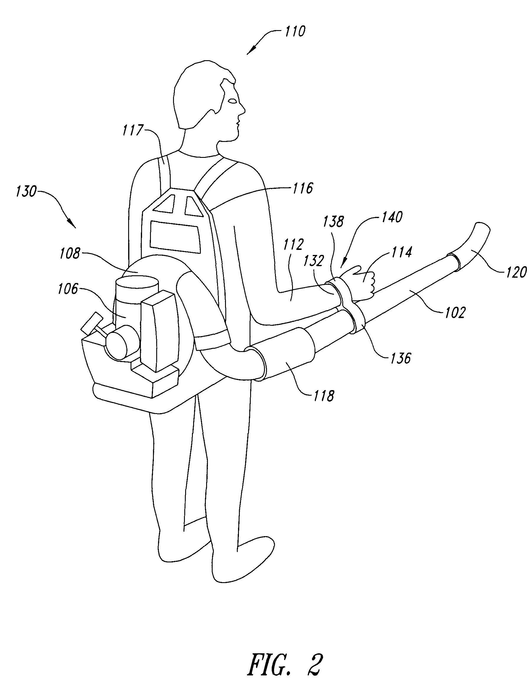 Vibration damping support strap