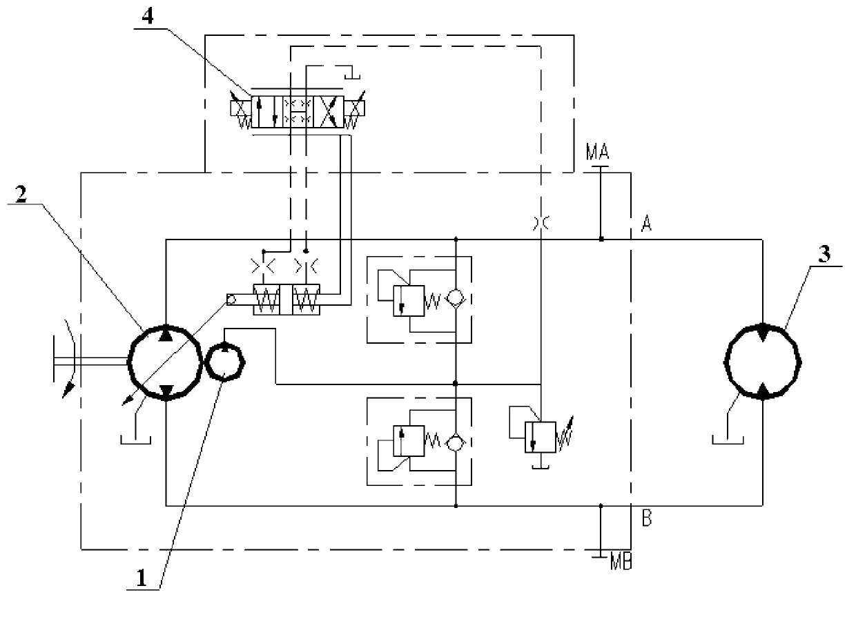 Rotation control valve, rotation control system and crane