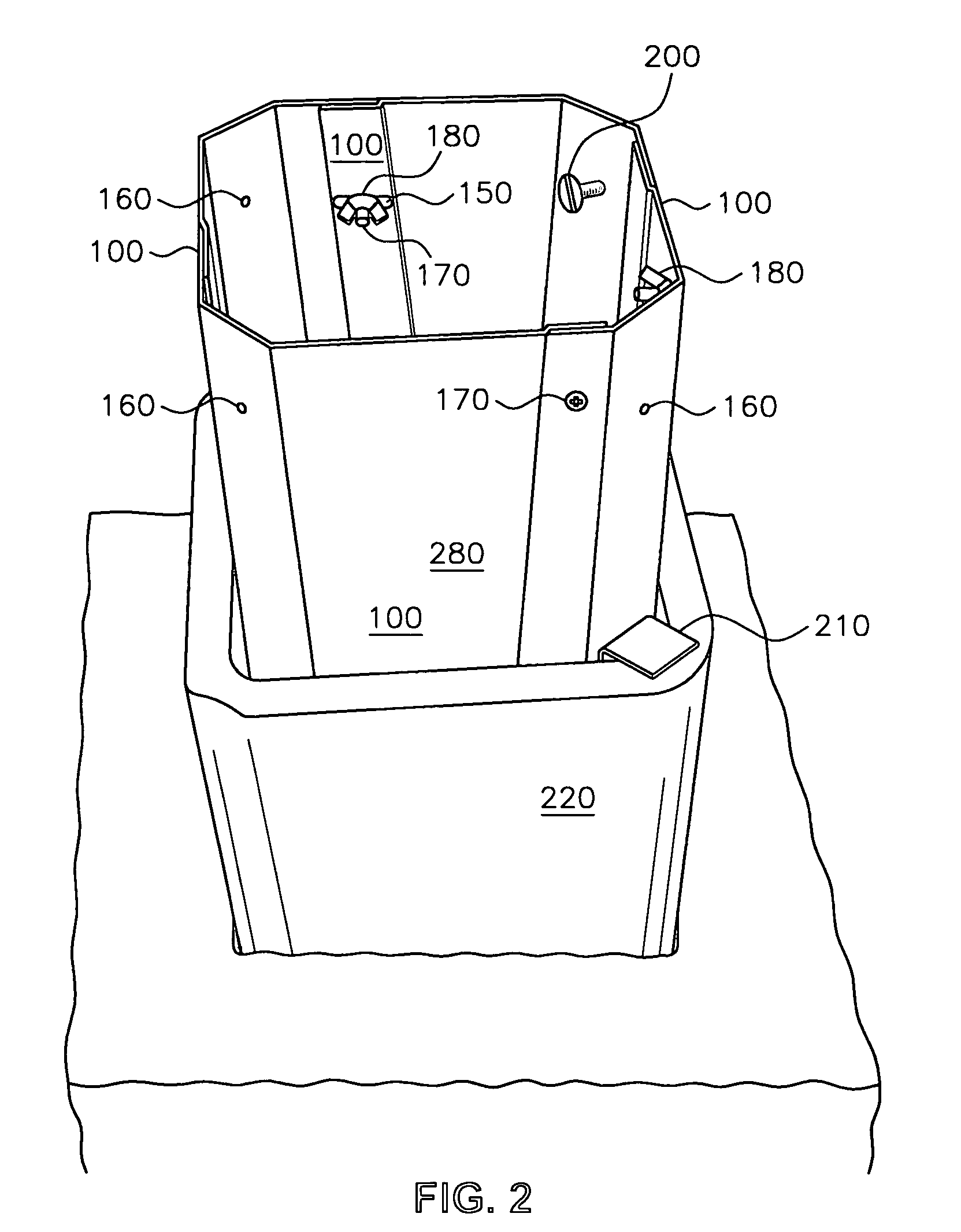 Method and apparatus for extending a chimney