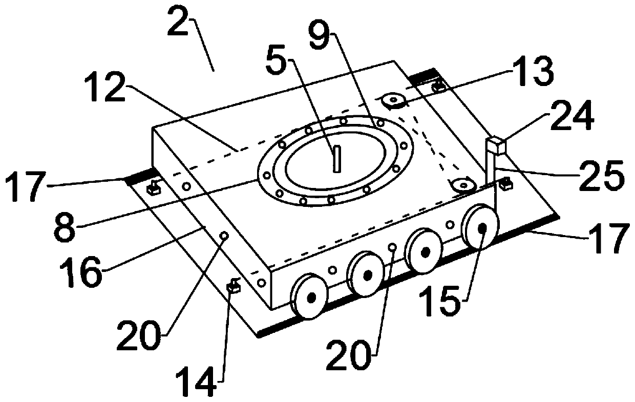 Cable-transmitted rotatable stopping device