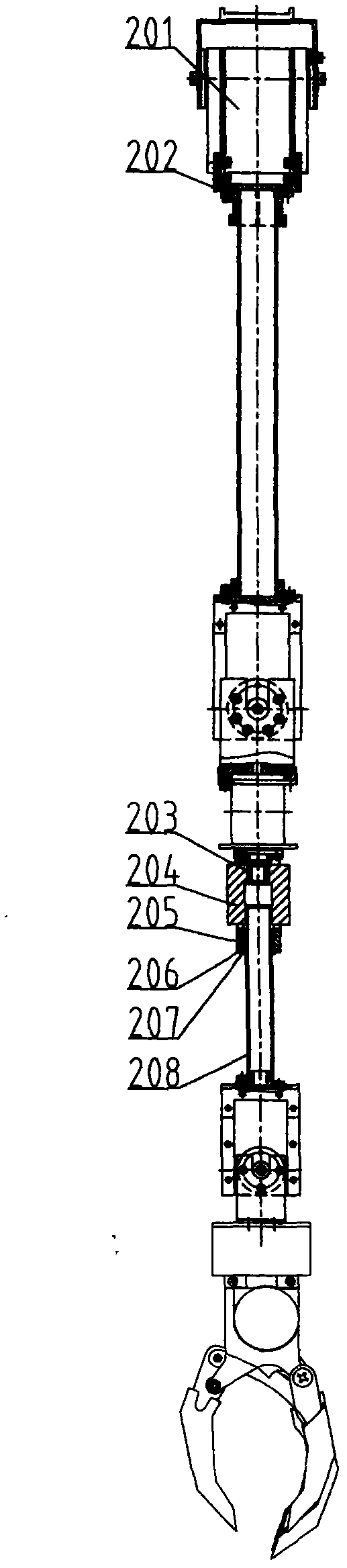 Steering engine driving type shoulder disarticulation type upper prosthesis