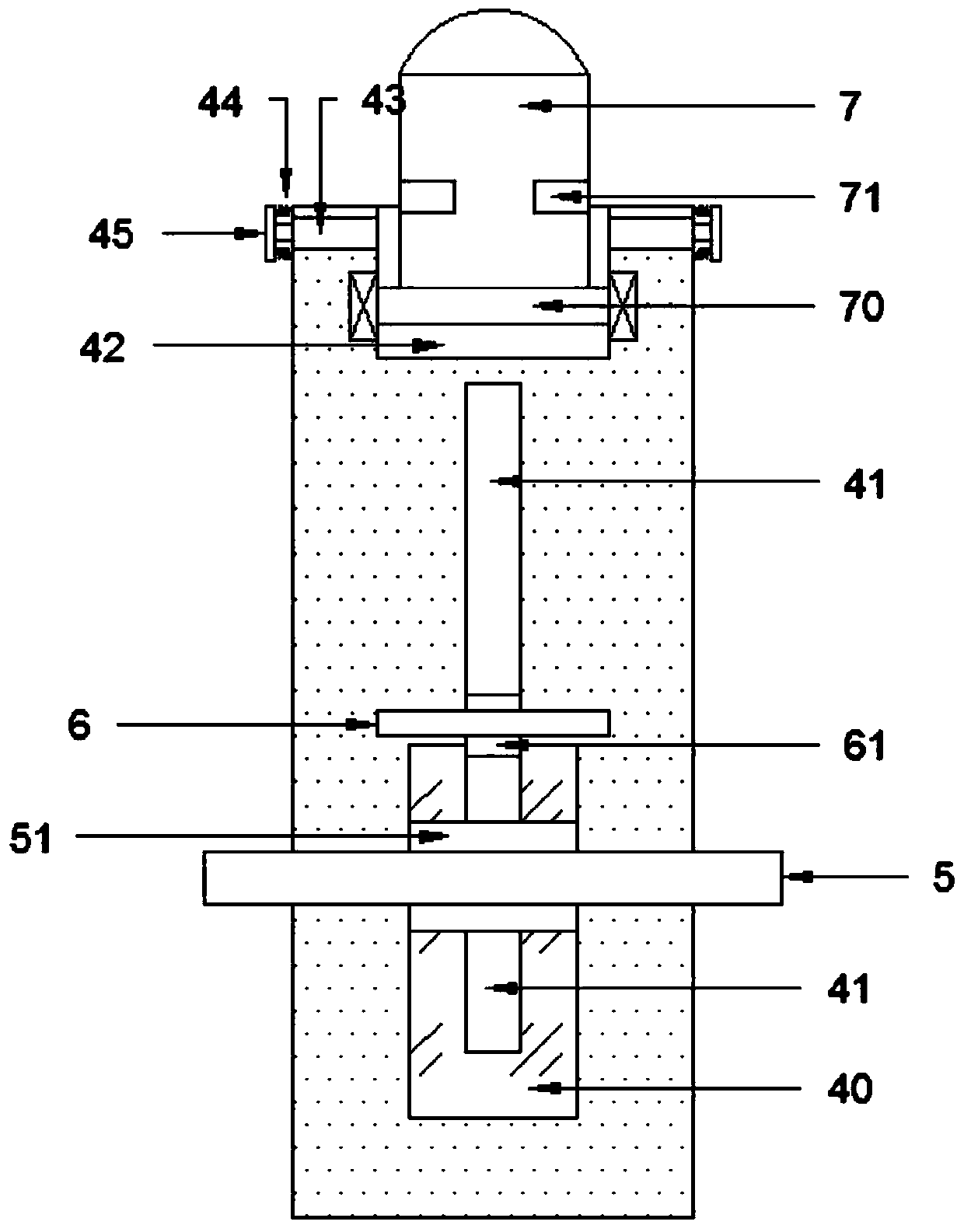 A fresh-keeping hollow ice cube handling device