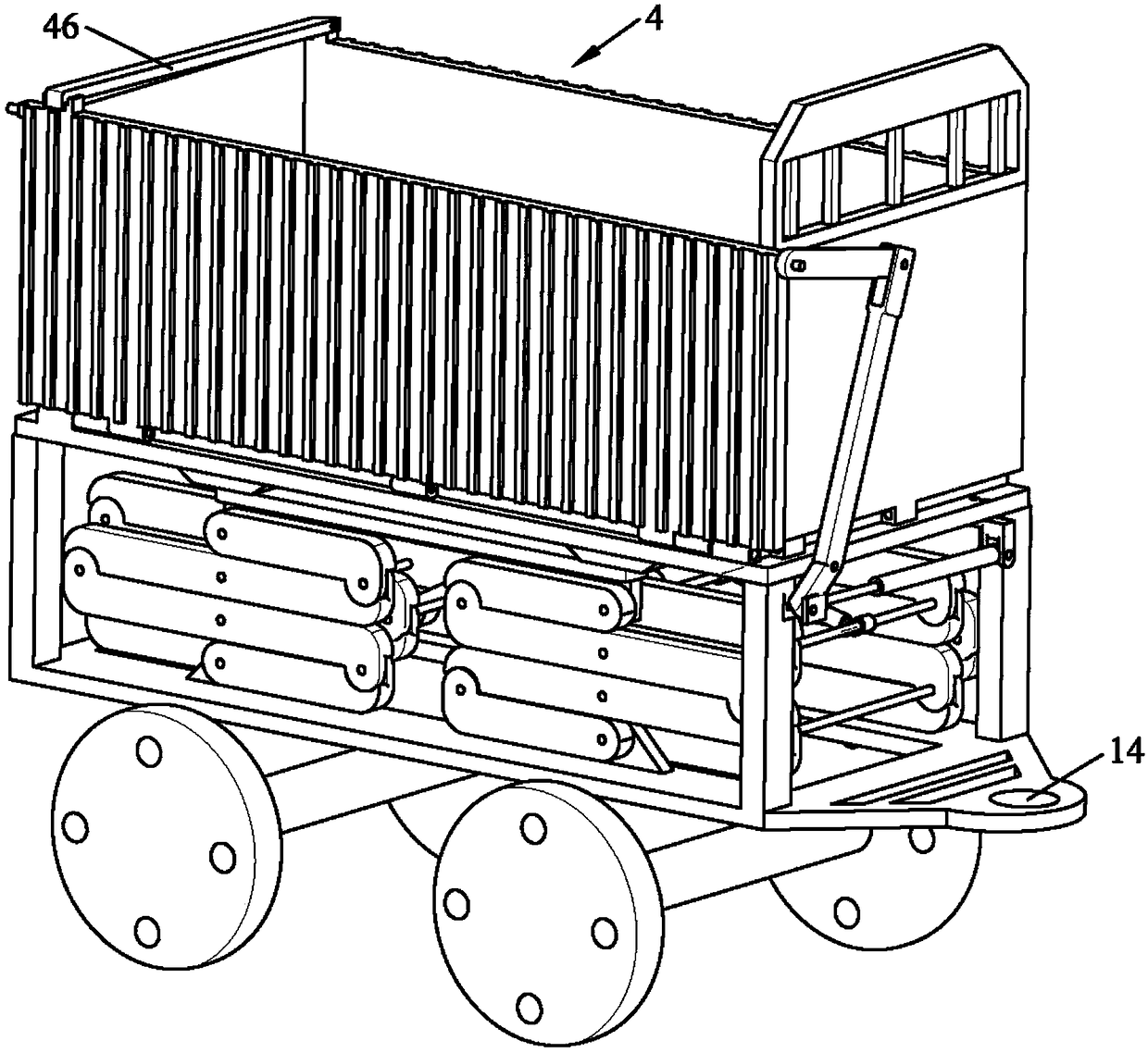 Sugarcane transferring device