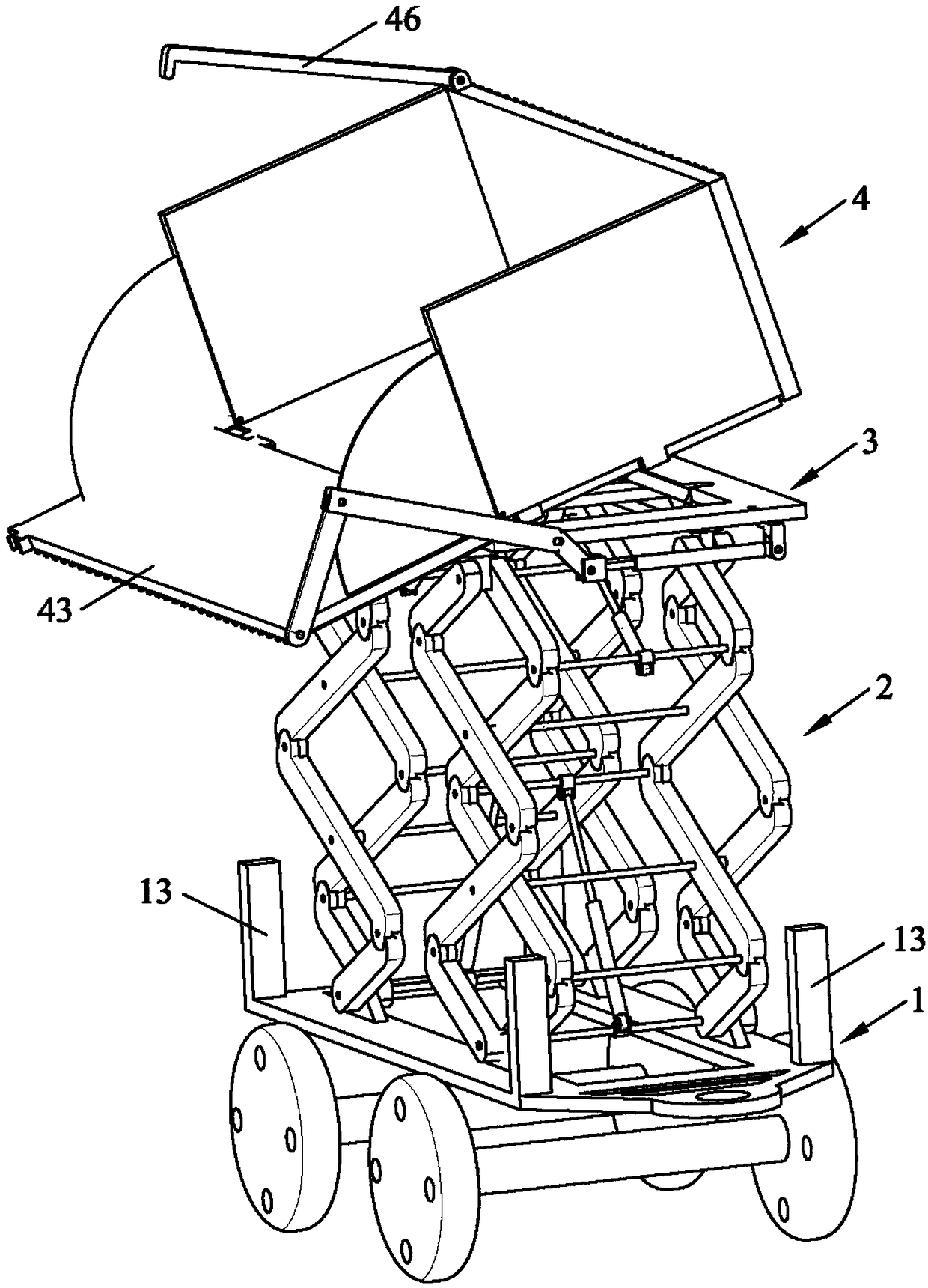 Sugarcane transferring device