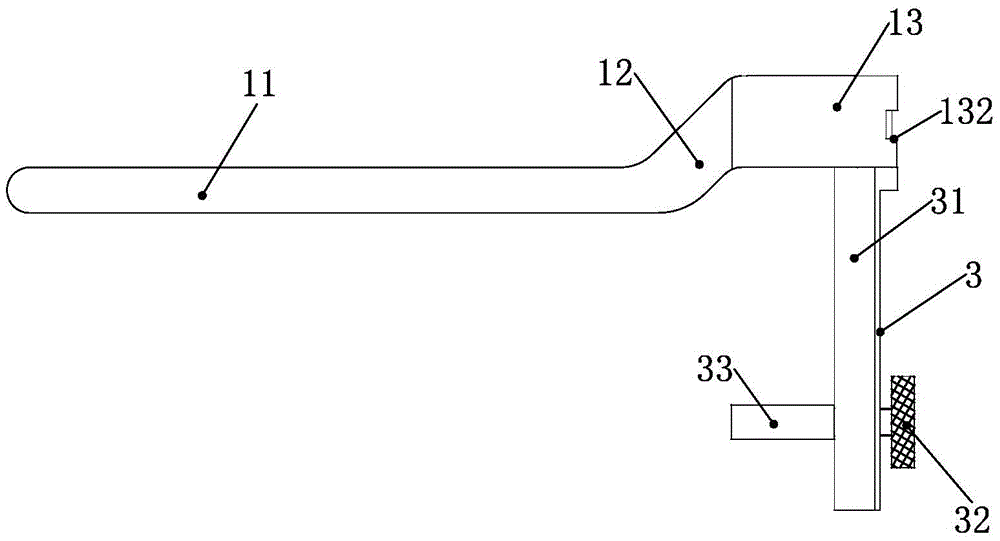 A wrench capable of controlling the protruding length of a core-through bolt