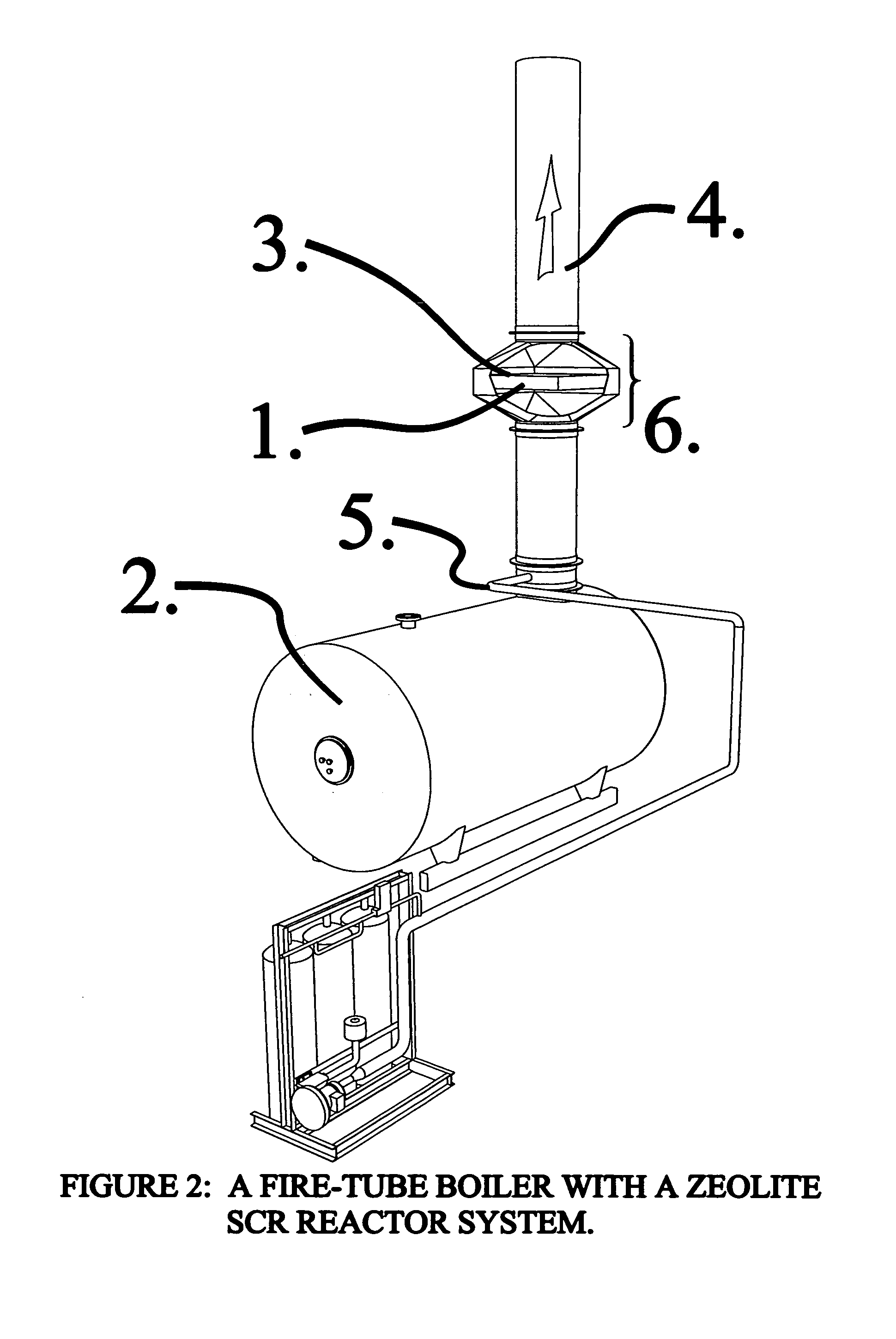 Reactor system for reducing NOx emissions from boilers