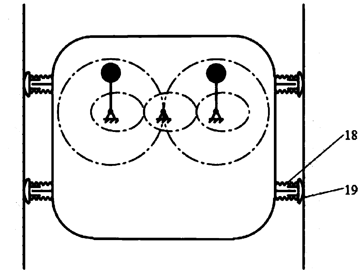 Bidirectional moving inertia pipeline robot