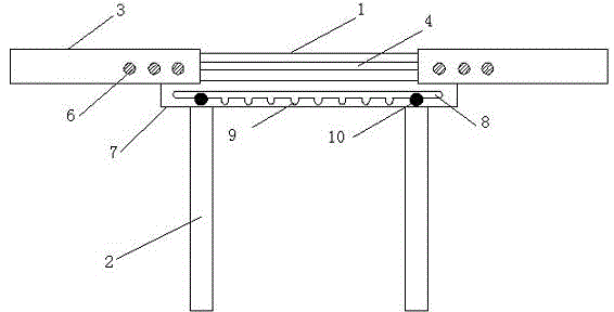 Computer desk in adjustable size