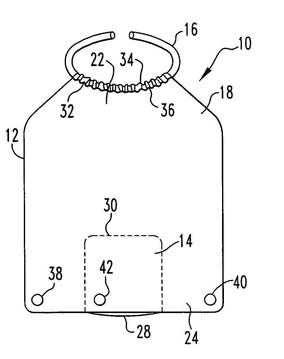 Foldable, decorative adult bib