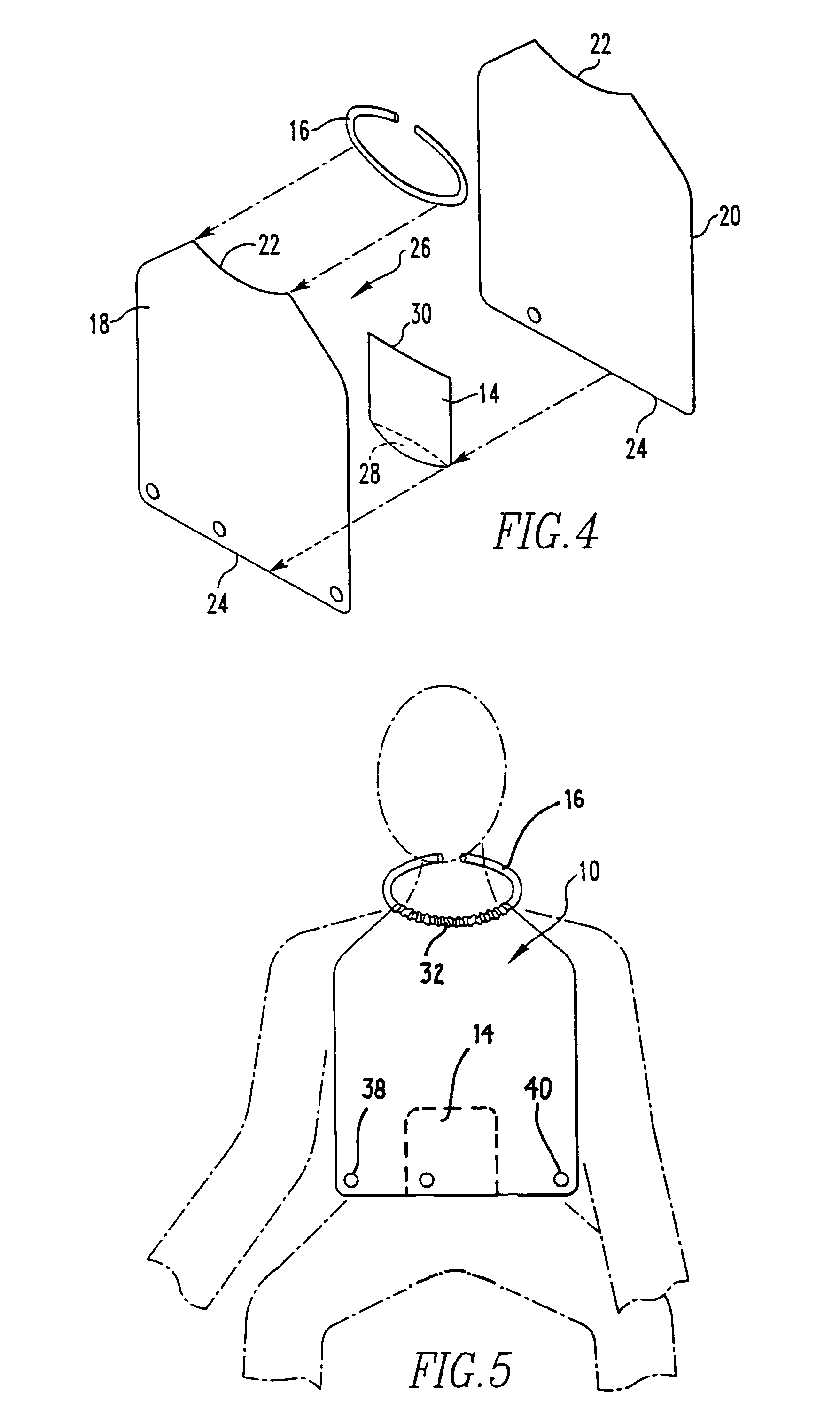 Foldable, decorative adult bib