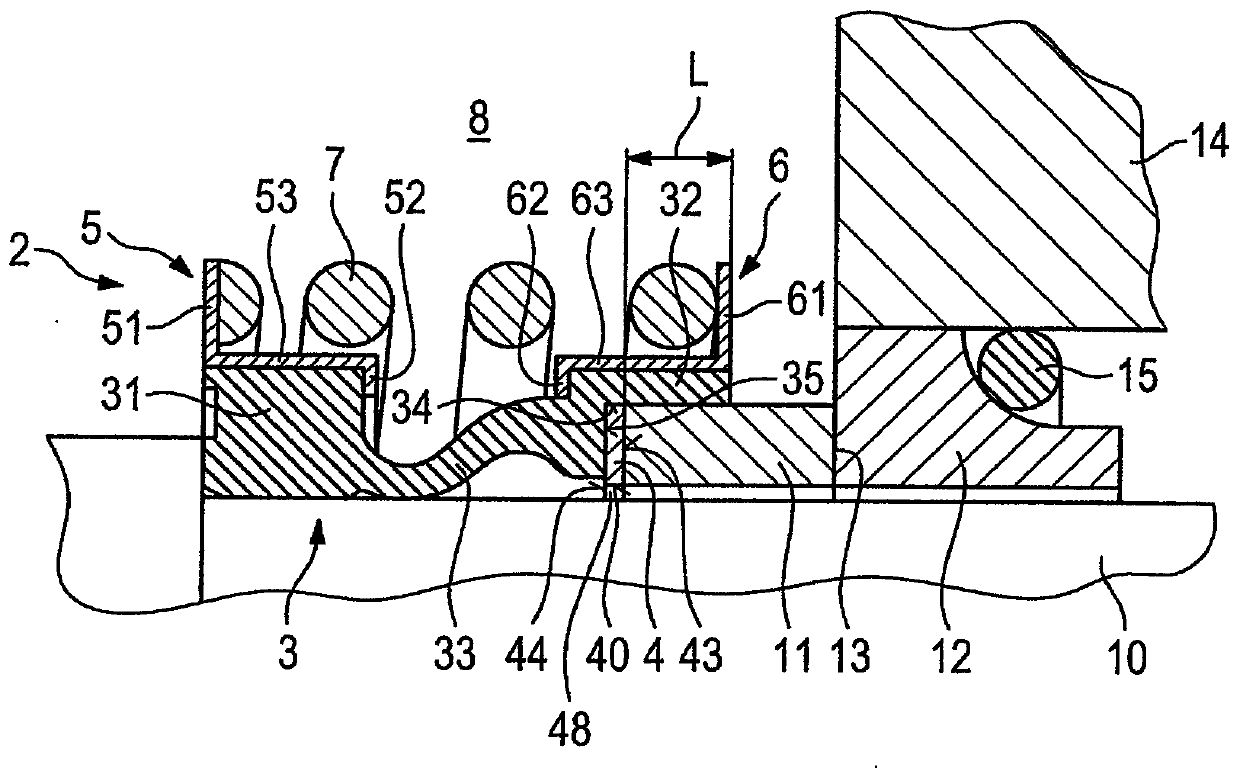 Mechanical seal with bellows element