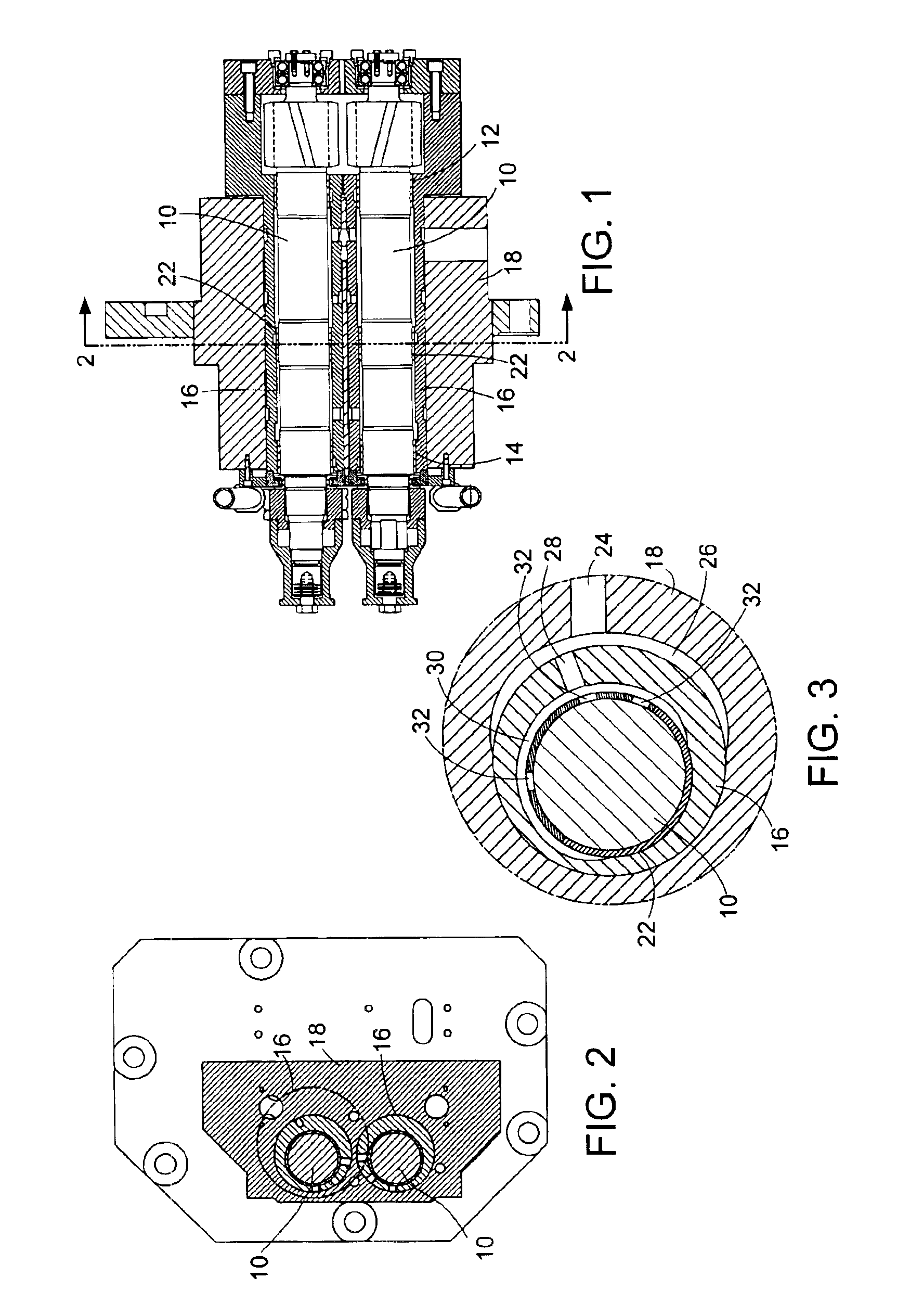 Triple bearing arrangement for cantilevered roll shafts