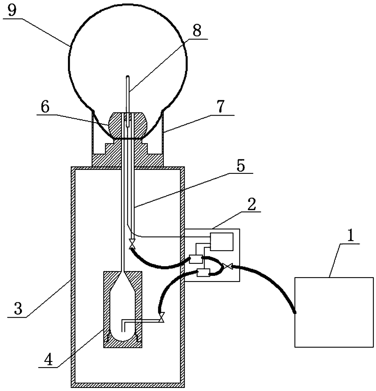 Experimental device and method for measuring dust explosion characteristics under visual isobaric condition