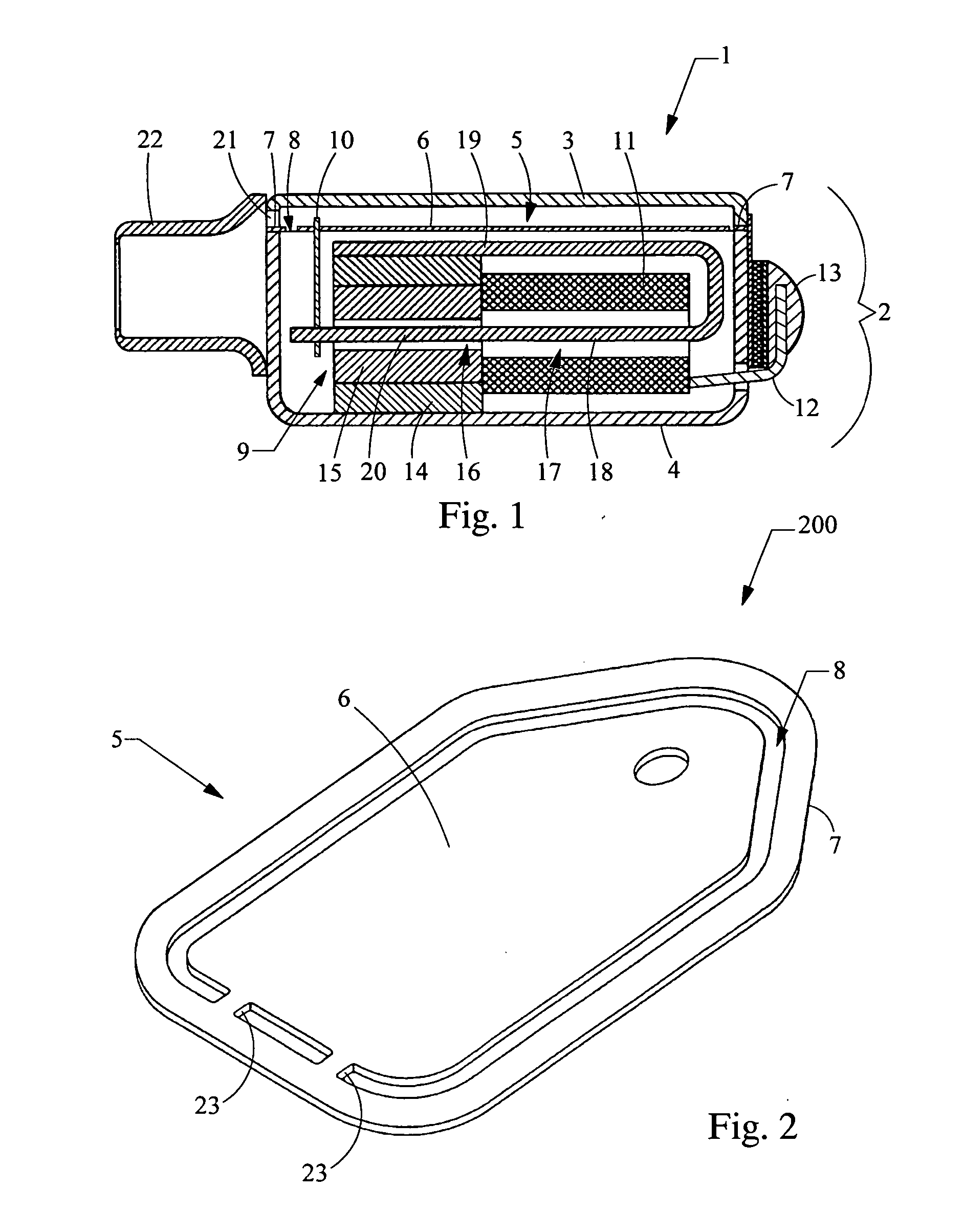 Electroacoustic transducer with a diaphragm and method for fixing a diaphragm in such transducer