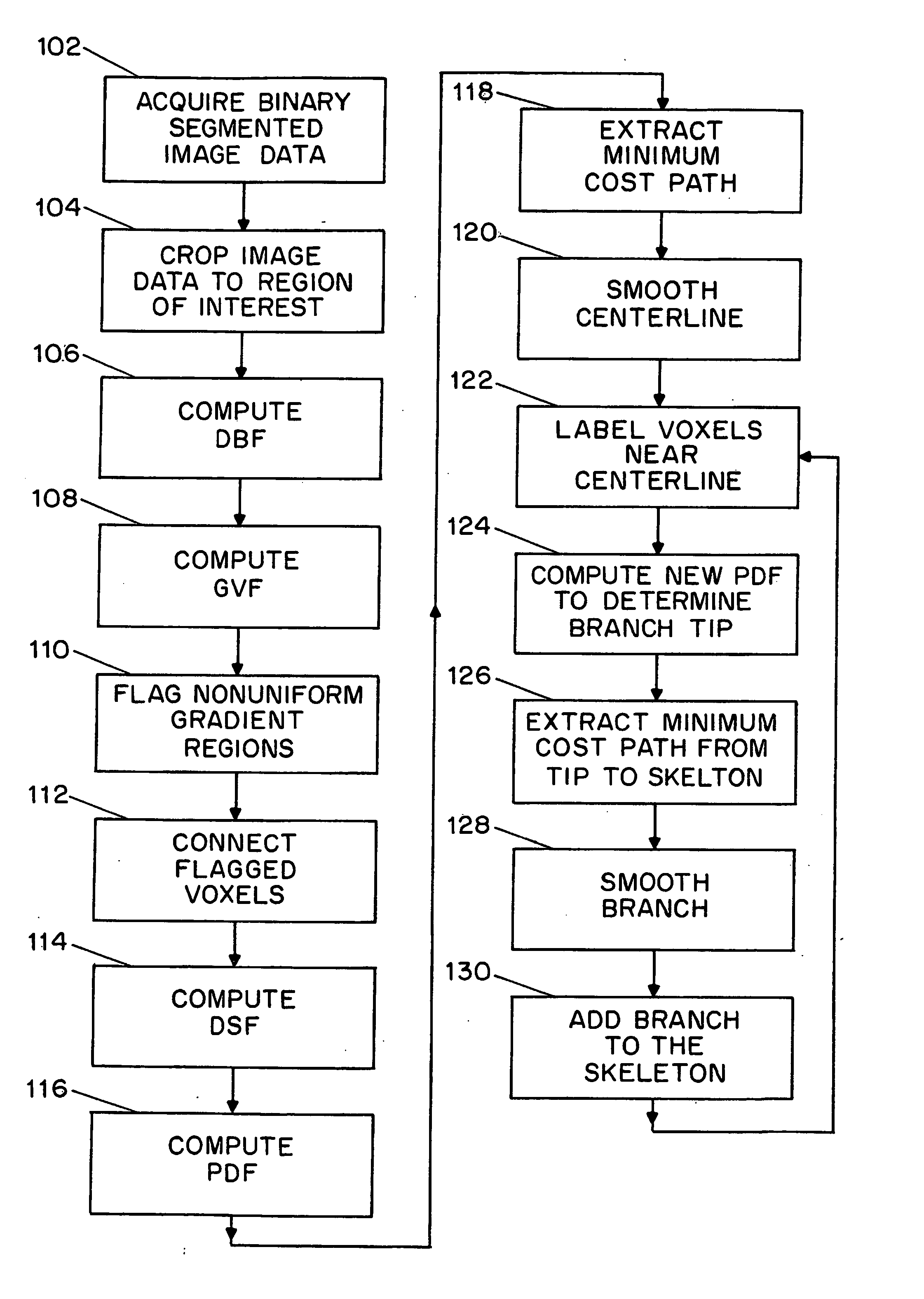 Centerline and tree branch skeleton determination for virtual objects