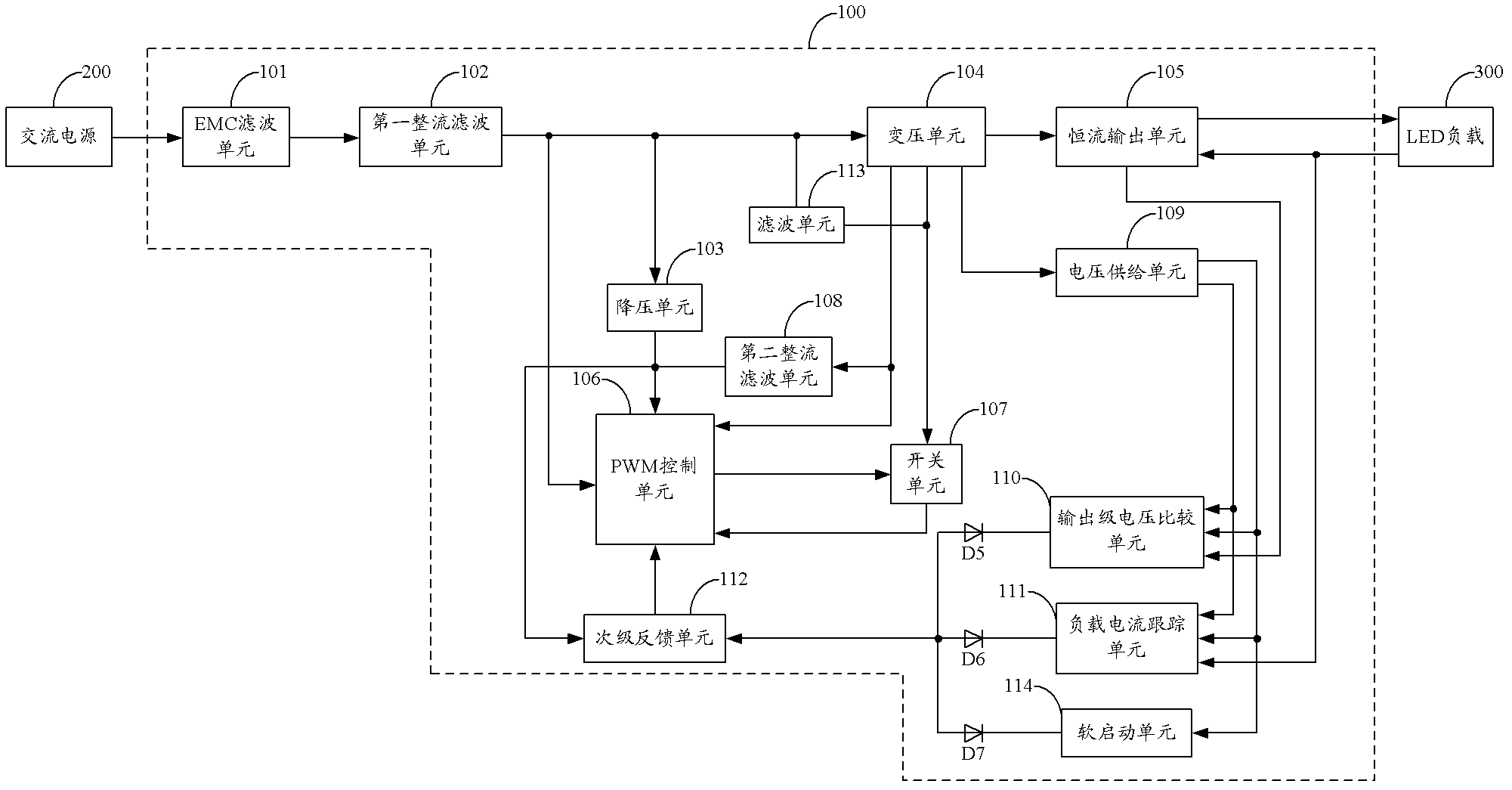 Light-emitting diode (LED) driving circuit and LED lamp