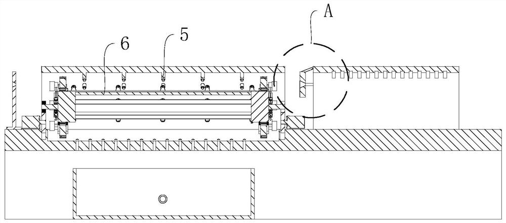 A pc steel bar production cleaning equipment