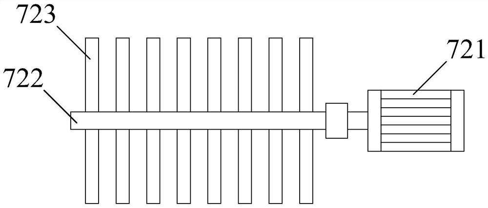 Blanking and scraping device for road paving