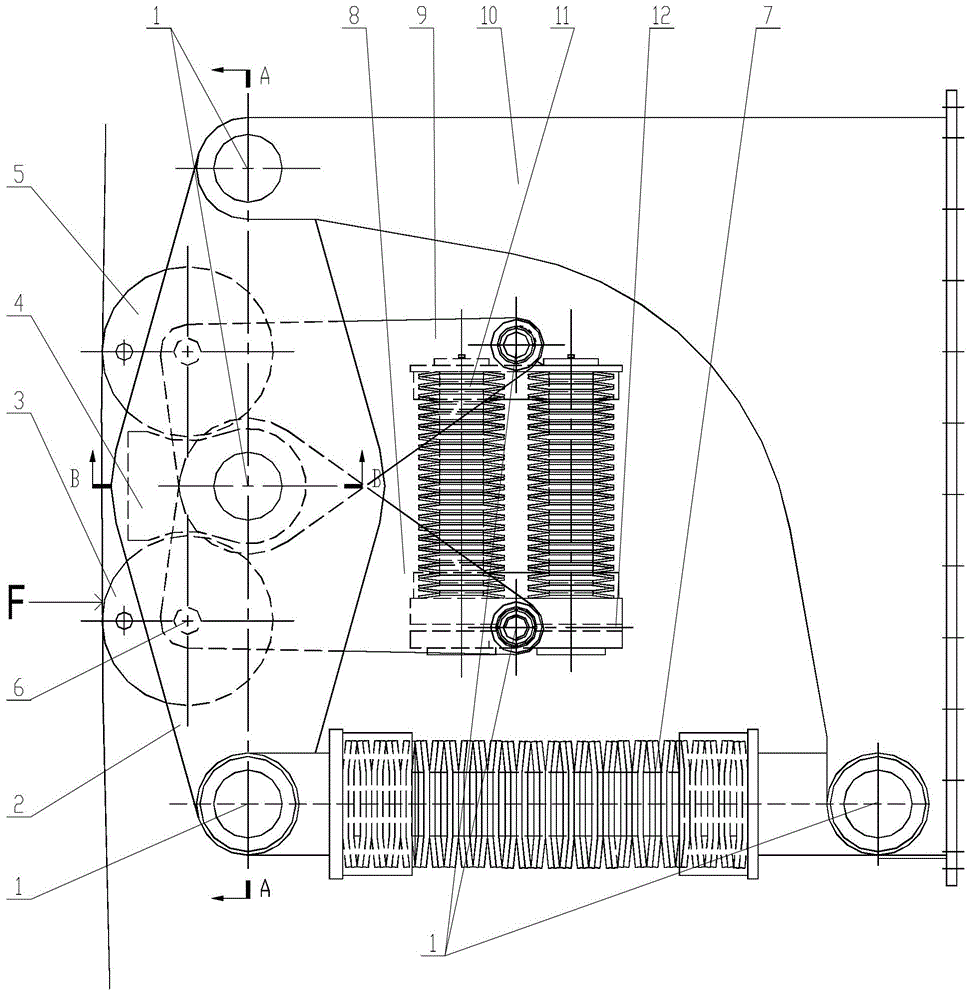 Horizontal guide device of polar crane