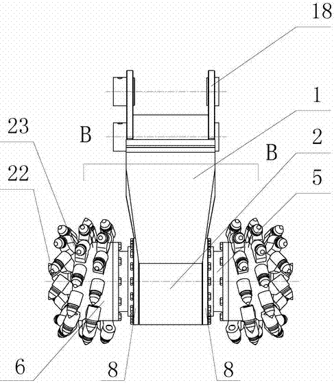 A milling device