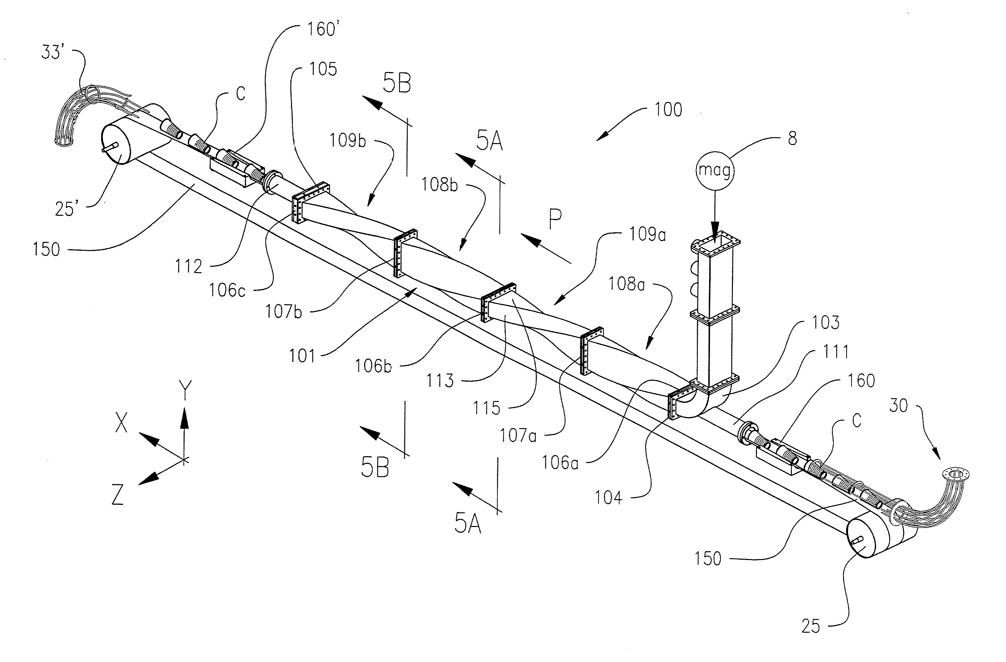 Waveguide Exposure Chamber for a Micrwave Energy Applicator