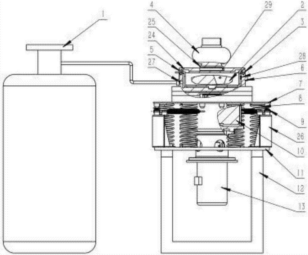 Automatic control and continuous freezing grinding machine