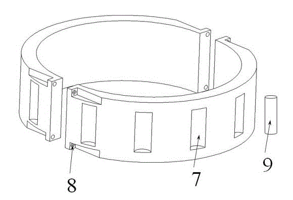 Free-rotation impeller device for inhibiting eddy induced vibration of marine riser