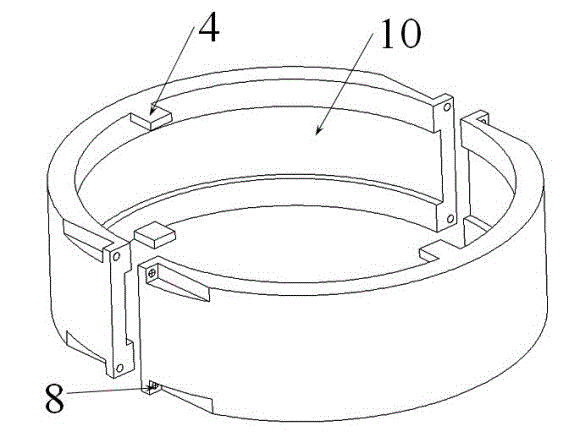 Free-rotation impeller device for inhibiting eddy induced vibration of marine riser