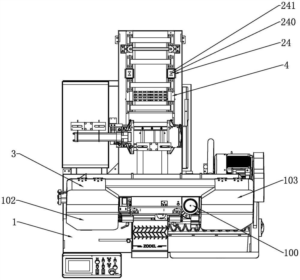 Novel metal band sawing machine and operation method thereof