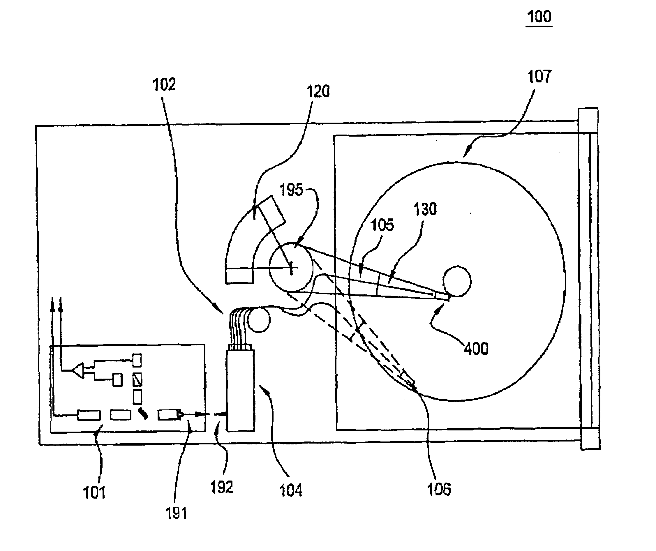 Single frequency laser source for optical data storage system