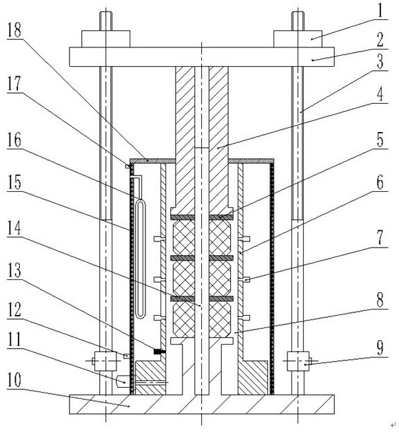 Mechanical loading type packer rubber sleeve simulation loading sealing experiment device and method