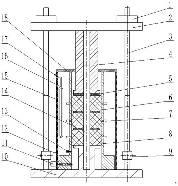 Mechanical loading type packer rubber sleeve simulation loading sealing experiment device and method