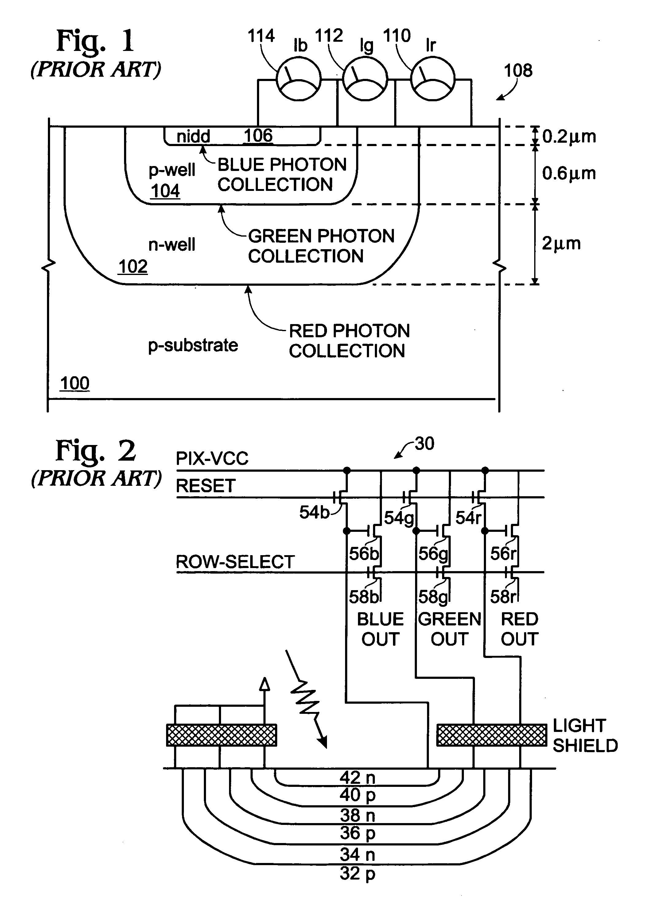 Real-time CMOS imager having stacked photodiodes fabricated on SOI wafer