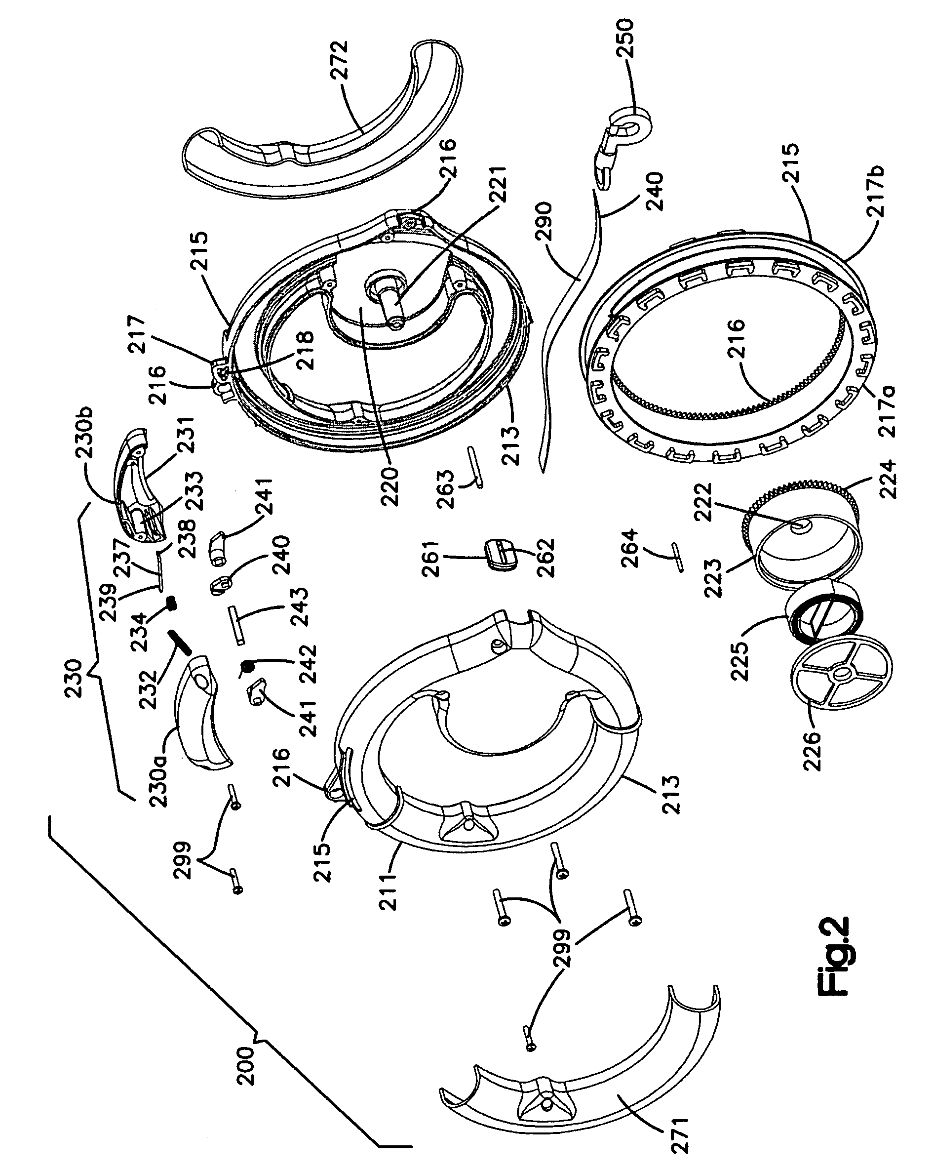 Ring-shaped retractable pet lead