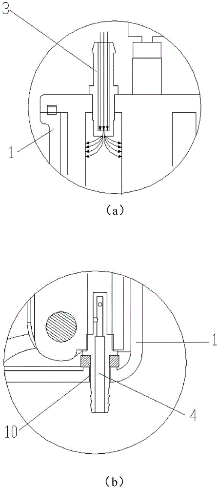 Heating device used for steam mop